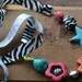Funky, Chunky Western Cowgirl Flare Zebra Ribbon Necklace