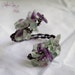 Flourite Chip Gunmetal Wire wrapped Ring