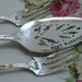 WEDDING Mr. and Mrs. Forks & Cake Server Set - Cake Table Setting - HEATHER/MEADOWBROOK 1936 - Vintage Wedding, Bride and Groom Silverware
