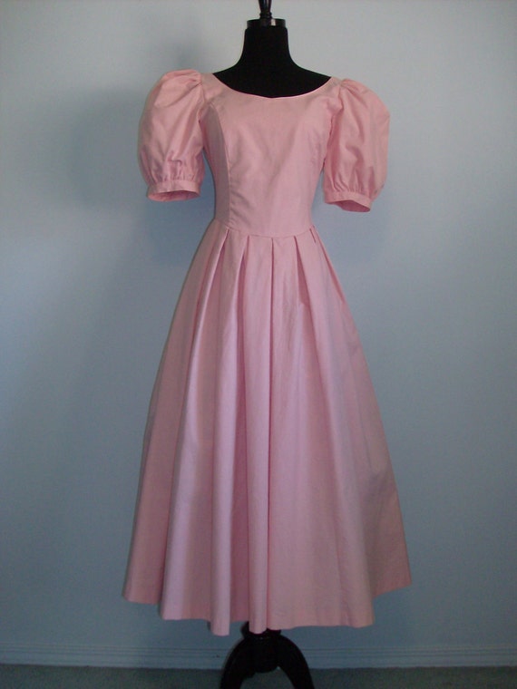 Vintage 1980s Graduation  dress  wedding day  dress  pretty pink