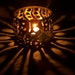 Brushed Metal Finish Retro Style Candle Luminary