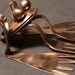 Repurposed Stainless Steel Silverware Frog