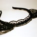 Black lace cat ears headband - Made to Order