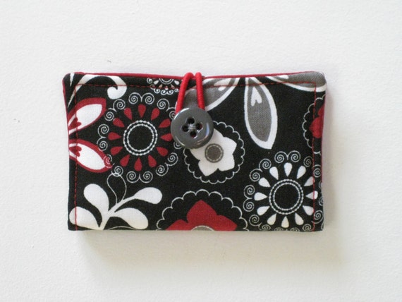Fabric Business Card Holder with Pockets