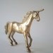 Vintage Brass Unicorn -- Desk Accessory, Paperweight or Home Decor Element