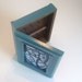 Key Holder Box, Vintage Modern Upcycled, Caribbean Blue, One of a kind.