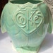 Vintage 1940's Cottage Aqua Green Turquoise McCoy Pottery Pelican Penguin Cookie Jar Base Vase