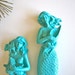 RESERVED 4 JORDAN Set of 2 Enchanting Mermaids Wall Hanging