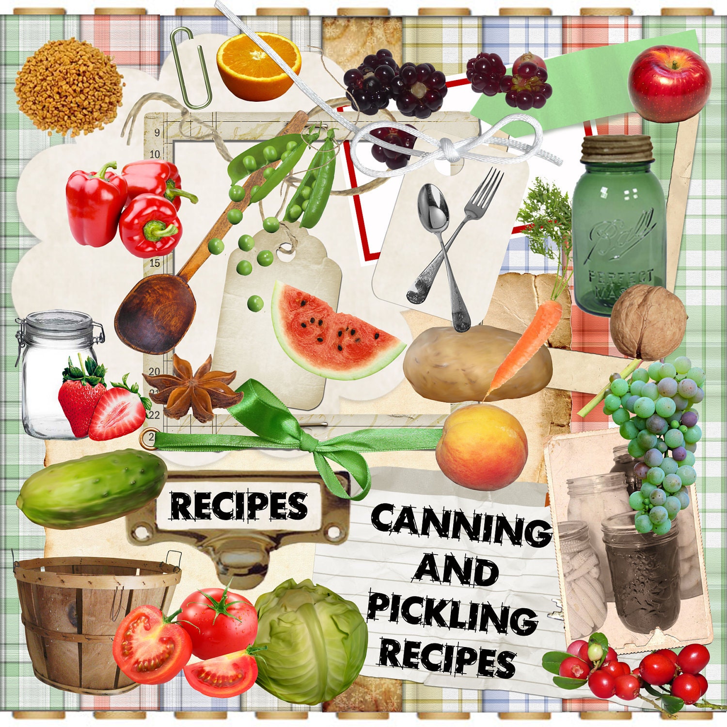 digital-scrapbook-kit-cookbook-recipe-kit-plus-wordart