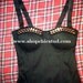 Studded Corset Top LARGE Black Silver OR Gold Studs