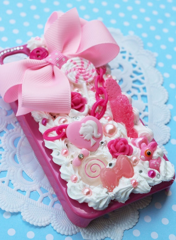 Kawaii Frosting Decoden iPhone 4 Case Pink