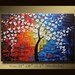 Original Abstract Painting, Modern Textured Painting, Palette Knife, Home Decor, Painting Oil on Canvas by Chen 077