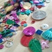 Sequins Lot, with holes for stringing wysiwyg