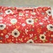 Insulated Casserole Carrier - Flowers on Red with Polka Dot Interior, Personalization Available