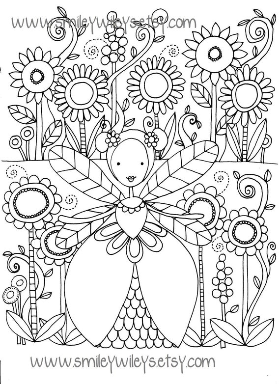 fairy garden coloring pages for kids - photo #38