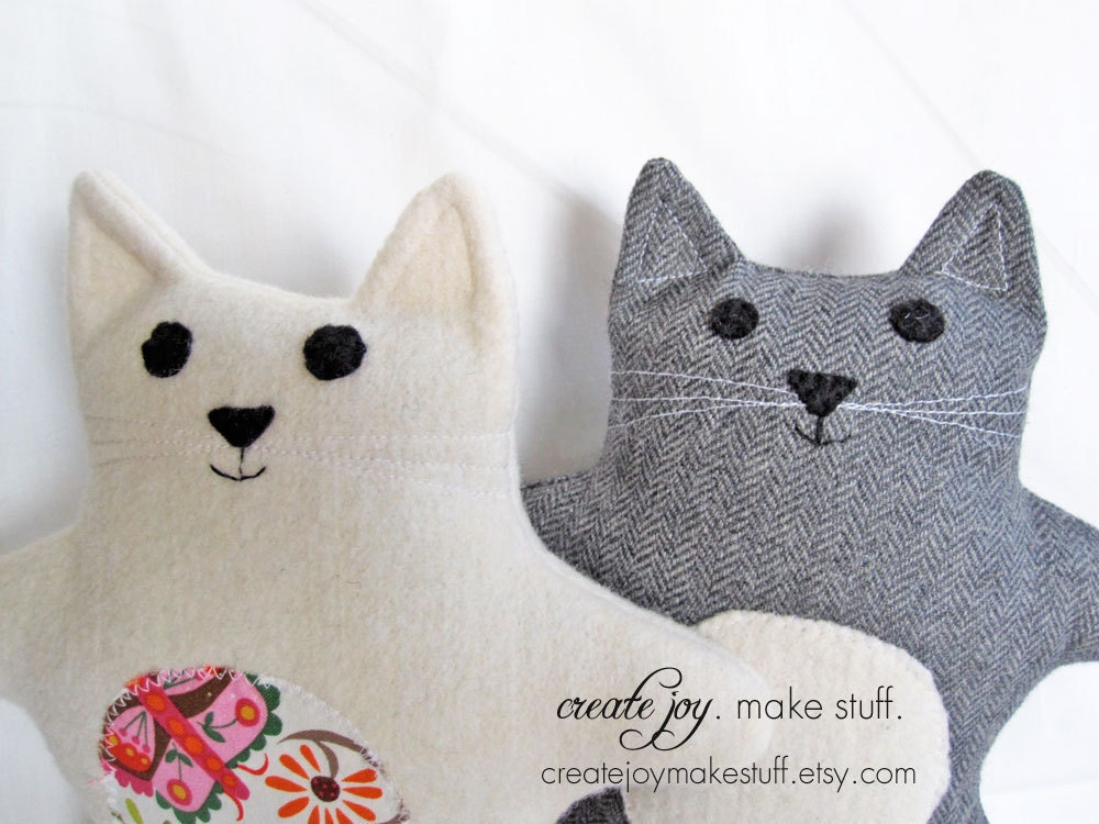 Printable Simple Cat Plush Pattern