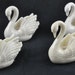 FREE SHIPPING Vintage Wedding Bridal Shower White Lenox Swan Bird White Snow White Placecard Holders Shower Bridal Shower Wedding Gift