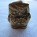 Brass Owl Paperweight, Vintage Owl Trinket