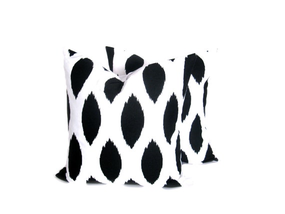 Ikat Pillow covers Black Pillow Decorative by EastAndNest
