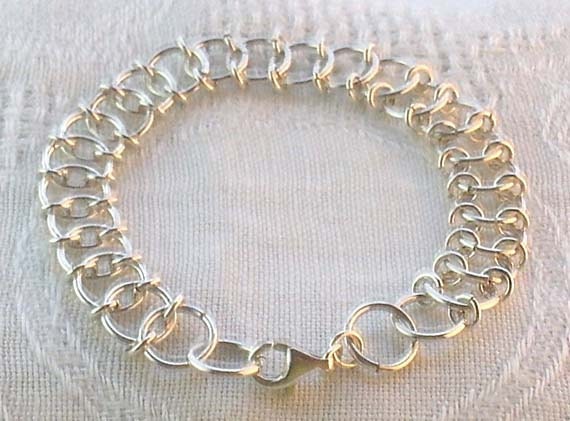 Silver-filled Centipede Weave Bracelet