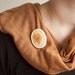 Flower Brooch Dandelion Pin Plastic Retro Vintage Spring Jewelry