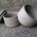concrete stackable spice jar set with lid bees waxed