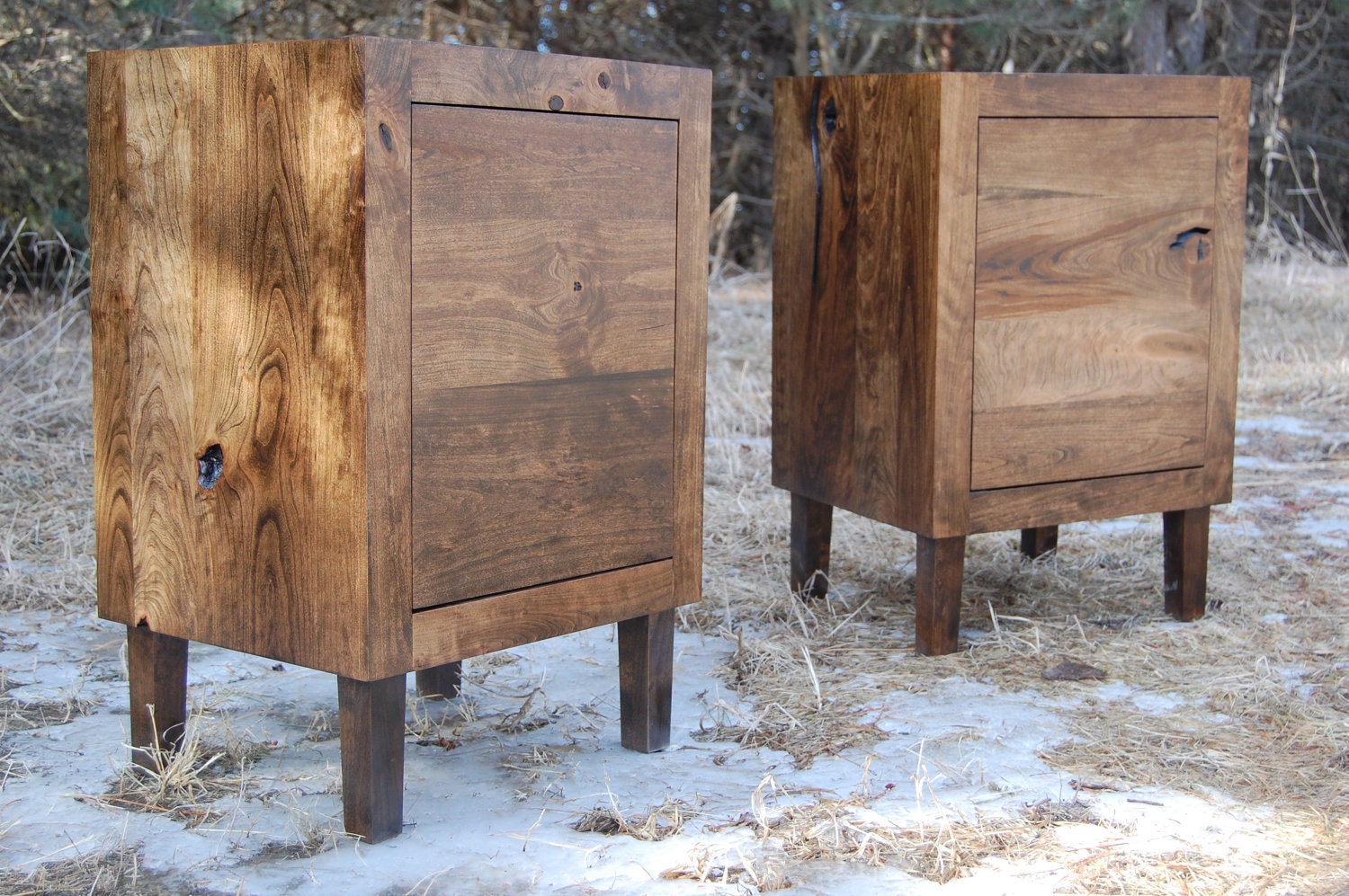 Rustic Cherry End Tables