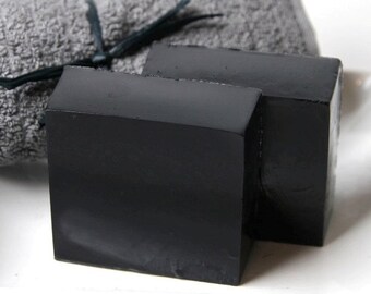Bamboo Charcoal Facial Soap - All Natural Fragrance Free Handmade Vegan - Activated Charcoal face soap