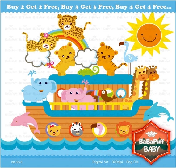 Noah's ark Clip Art Personal and Small Commercial Use