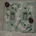 Ladybug Lightswitch Cover Plate Switchplate Wallplate Daisy Flower Handpainted Sparkle Fairy Garden Shabby Chic Princess Room Decor
