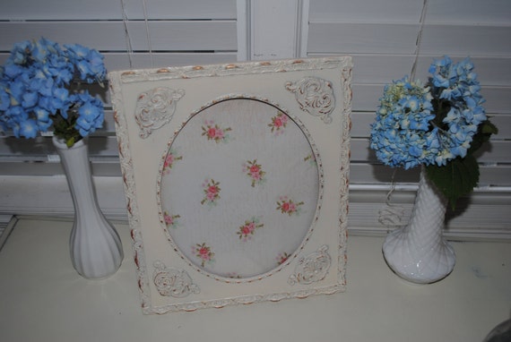 shabby chic ornate picture frame 8x10 candle by recycledesign1971 shabby chic ornate picture frame 8x10 candle by recycledesign1971