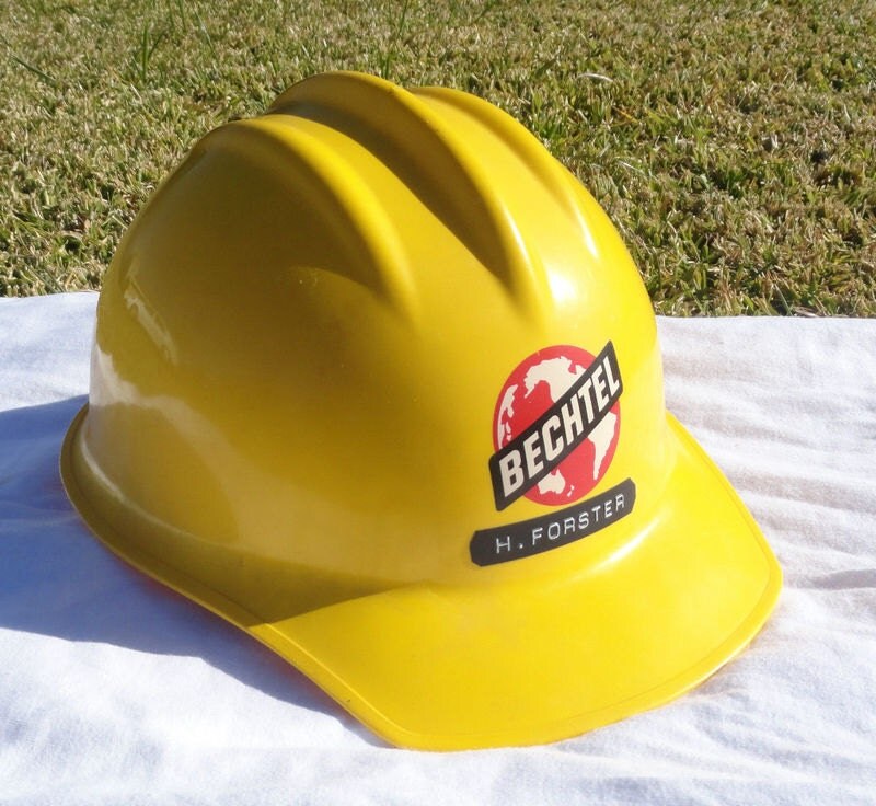Vintage 1969 Ed Bullard Hard Hat Boiled Bechtel Corporation