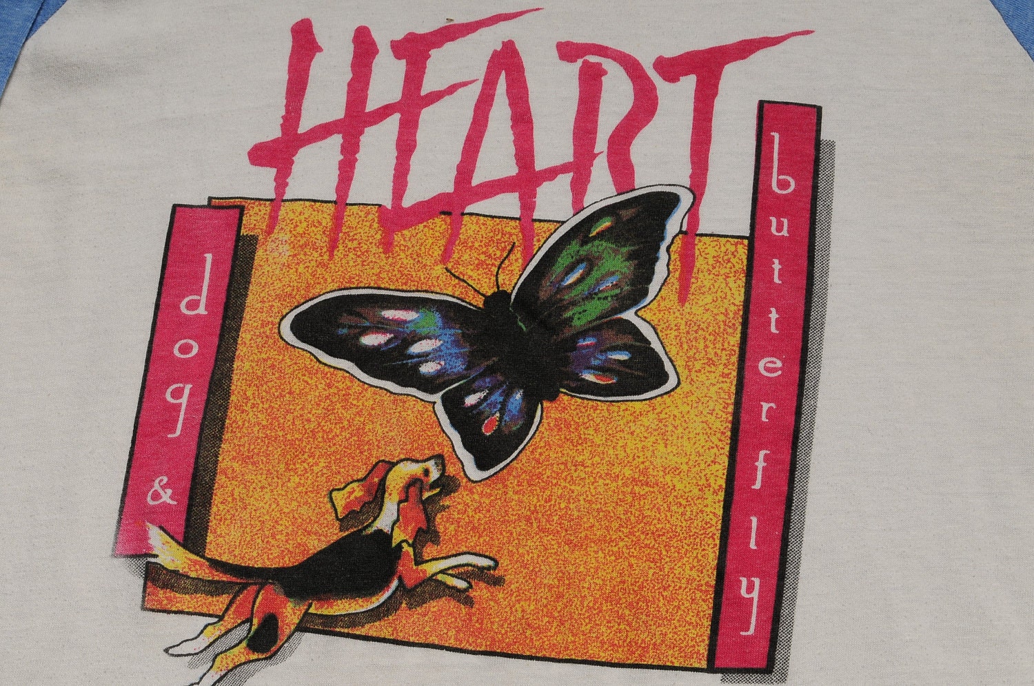 1985 HEART Dog & Butterfly TShirt