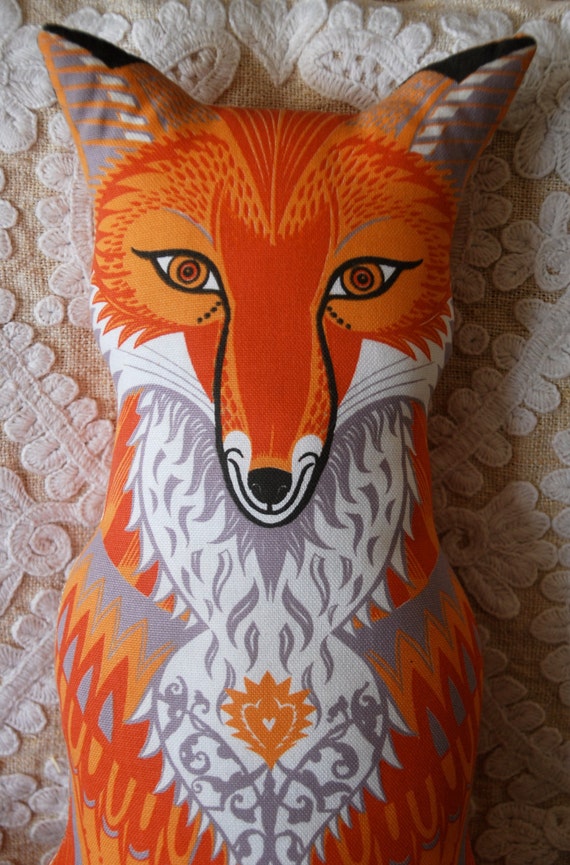 Felix the Fox Tea Towel / Cloth Kit - A silkscreen design by Sarah Young