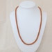 Crocheted beaded necklace - Brown