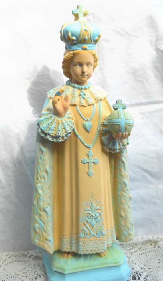 Items similar to Antique Infant Jesus of Prague Statue Retro Funky