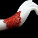 Romantic Lace Cuff Bracelet Gauntlet Available in 5 COLORS - Red, Black, Blue, White, Purple - Wedding, Lolita, Gothic, Lingerie, Fashion