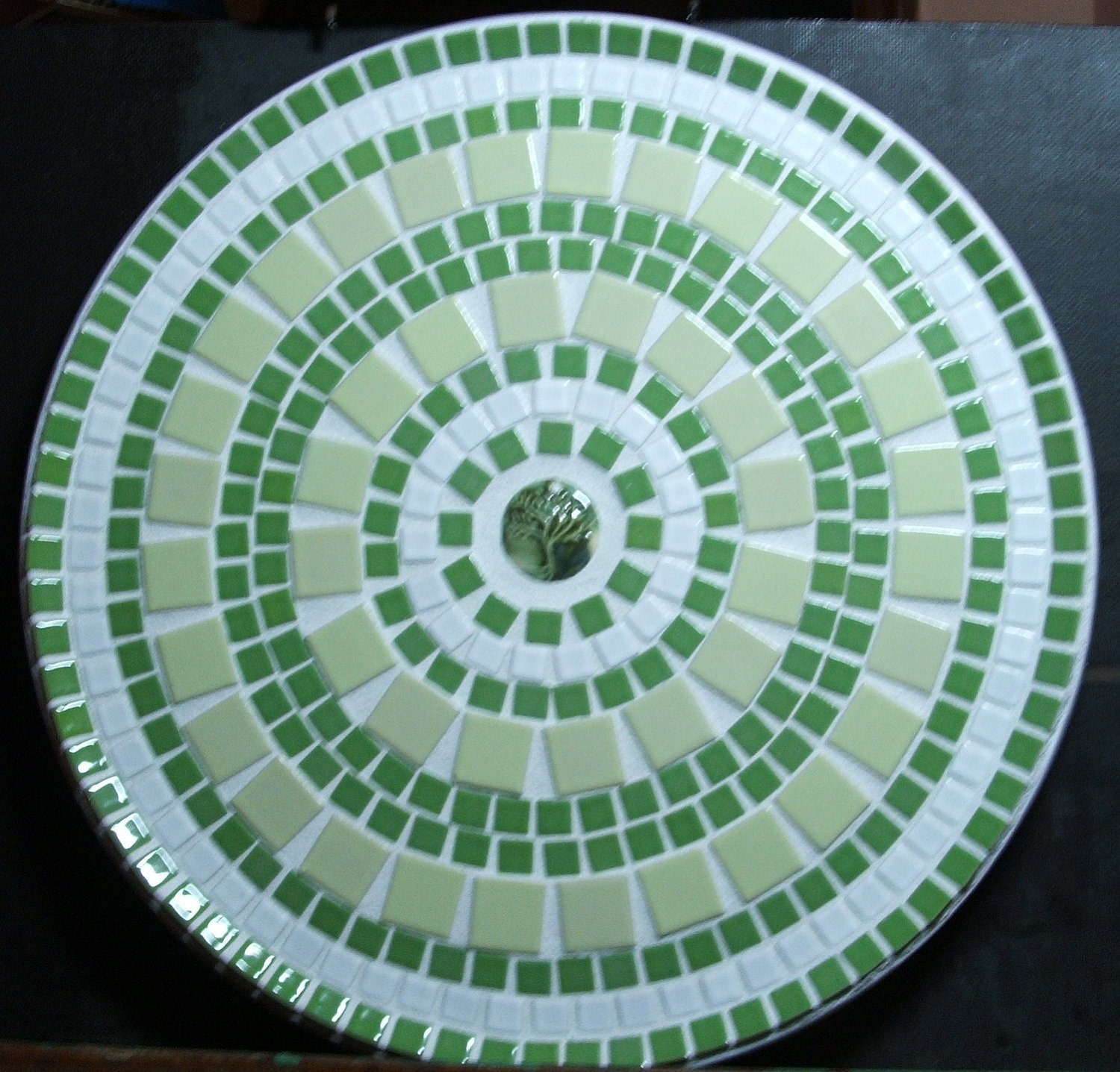 12 Mosaic Ceramic Tile Plate