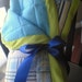 Blue and green John Deer baby quilt