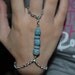 DesertBlueHarness - Hand harness with beads