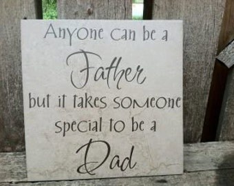 Fathers Day Plaque by ShopRufflesandRust on Etsy