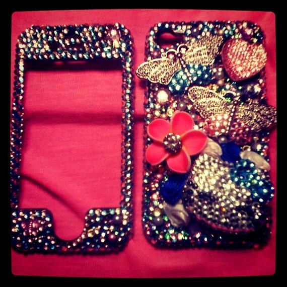 Items similar to Custom made to order Bling cell phone cases (Prices ...