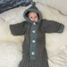 Baby bunting crochet pdf pattern