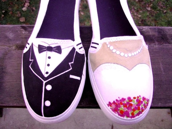 Items Similar To Custom Wedding Sneakers On Etsy   Il 570xN.323426410 