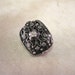 1 Sterling Silver highly refined Javanese Filigree Rectangle Bead 17mm, 925 Antique Finish, Handmade. Nina Designs--15mm length