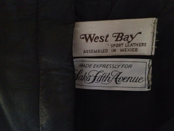 Vintage 1950s SAKS FIFTH AVENUE leather pencil maxi skirt.