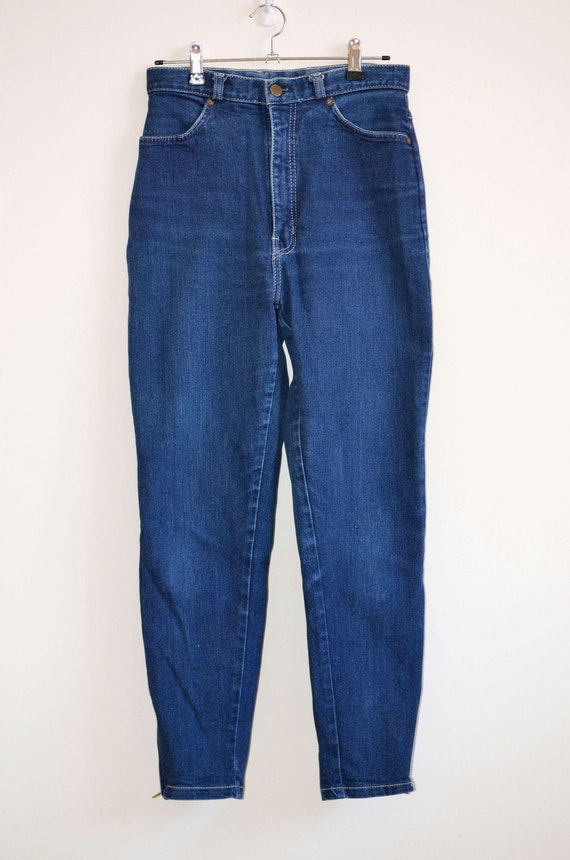 1980s / 1990s High-waisted Fabergé blue jeans by empressvintage
