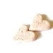 Pink Ceramic Hearts Small Pottery Jewelry Supplies with Unique Dots