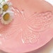 Butterfly Ceramic Plate, Pink Dish, Animal Ring Bowl, Eco Friendly Material in a Recycled Paper Box