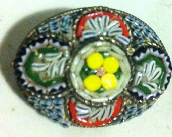 Mosaic brooch from Italy
